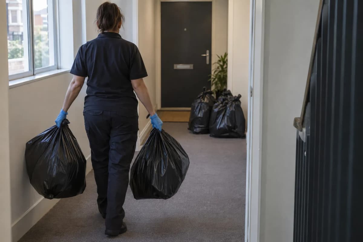 Hoarder home cleaning