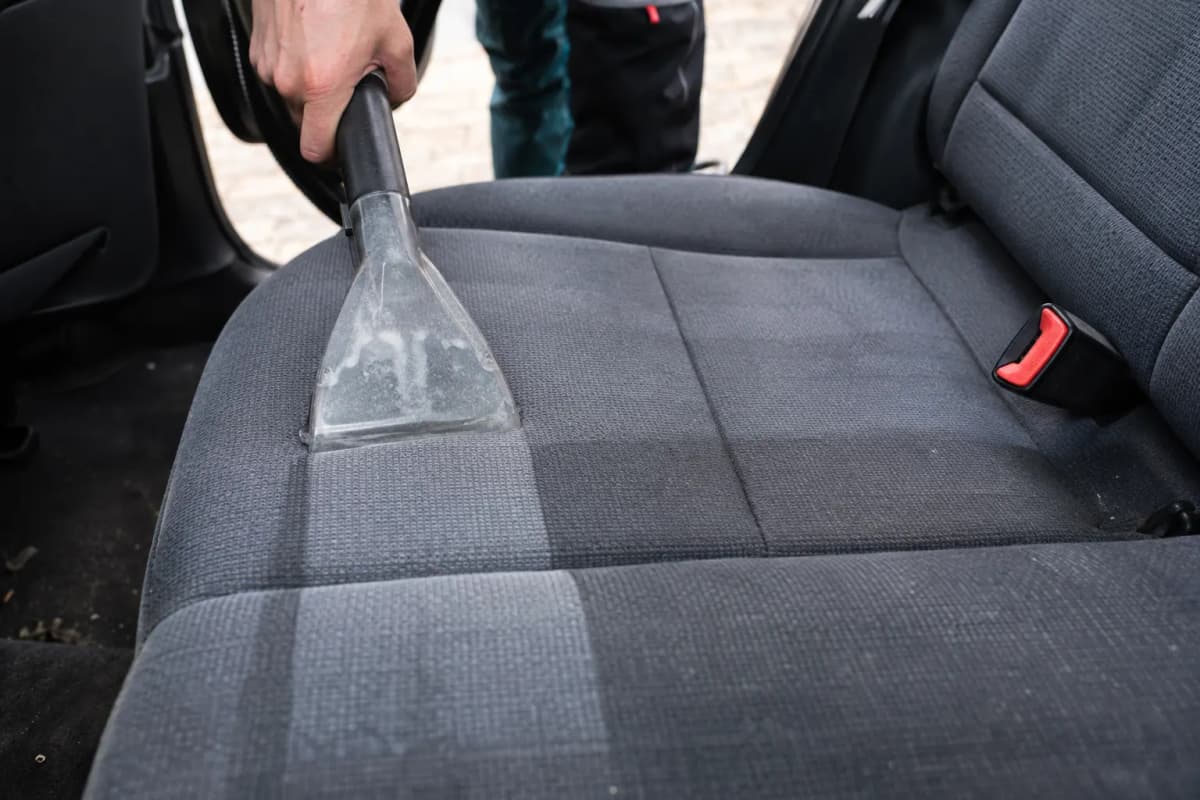 Car upholstery cleaning