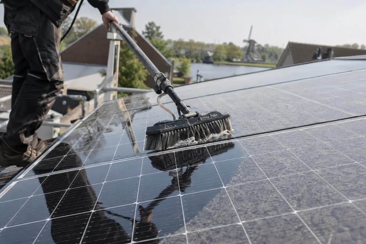 Zonnepanelen reinigen